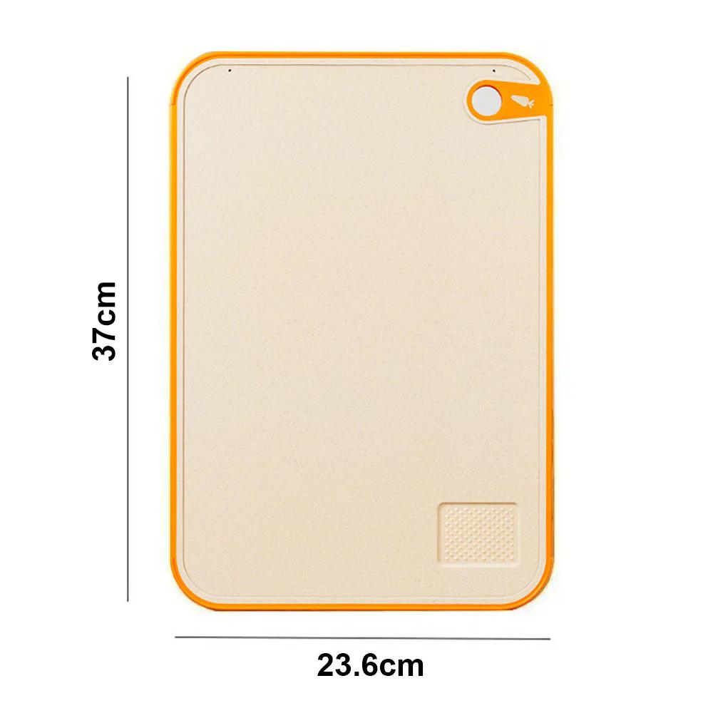 Household Double-Sided Cutting Board Antibacterial Anti-Mold Cutting Board Kitchen Fruit Knife Occupancy Board Wheat Case Board