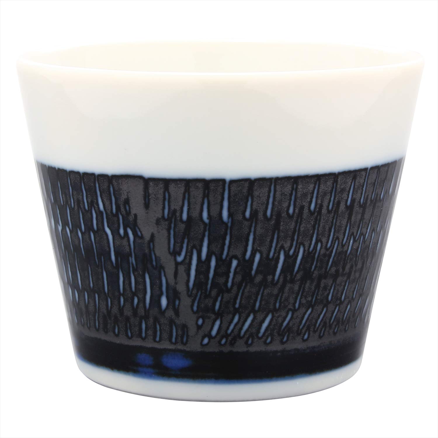 

Mino ware soba Tobikanna cup, pattern, indigo, 133-62009