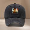 This Is a Vintage Surfboard Pattern Printed Baseball Cap Lightweight And Comfortable Adjustable Size Curved Brim Hat Unisex Ind