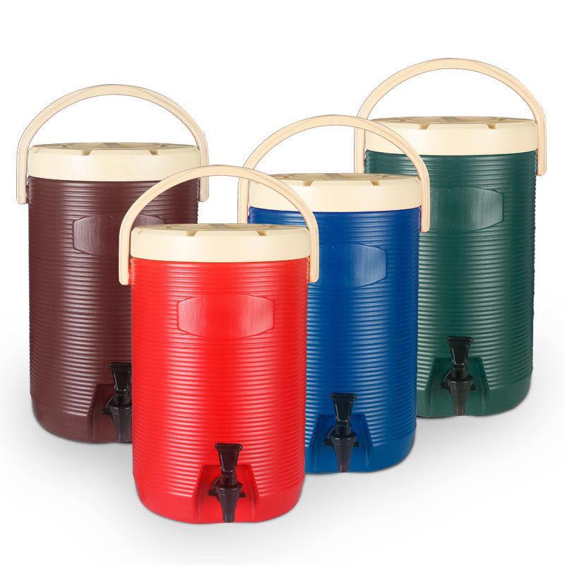 Dual-Layer Stainless Steel Insulated Bucket for Food, Milk Tea, Soup, Boiling Water, and Coffee.
