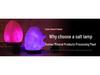Himalayan Salt Lamp USB with Colorful LED & Warm Yellow Night Light
