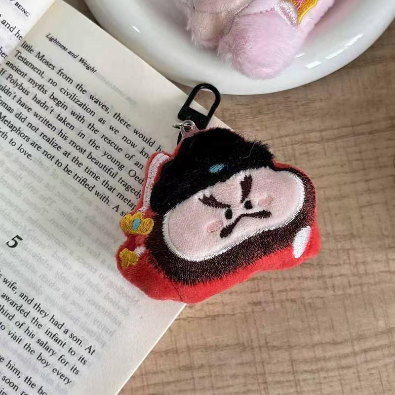 Chinese Traditional Myth Character Pendant Keychain Unique Lucky for Bag Hanging Car Key Decor