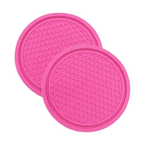 

2Pcs Car Cup Holder PVC Anti-Slip Honeycomb Design Car Interior Organizer Bottles Phones Keys Comfortable Driving Car Accessories 2pcs гарячі рожевого кольору