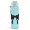 1PC Black Bat Bow Gothic Pattern 750ml Color Plastic Sports Water Bottle Leakproof Flip Straw Lid Suitable for Sports Office Home Use