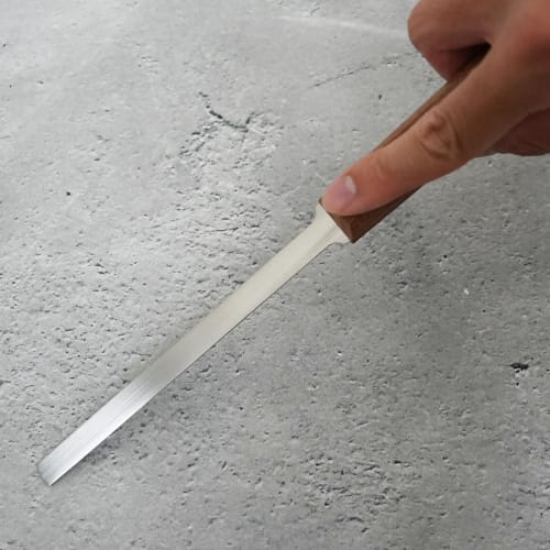 Stainless Steel Caulking Spatula, Long Blade, Width 10mm, Total Length 270mm