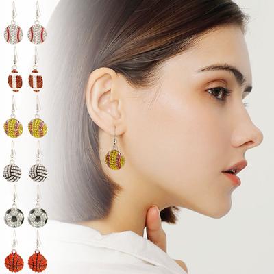 Strass Ball Ohrringe Basketball Geschenk Ohrringe Geschenk Team Basket Schmuck