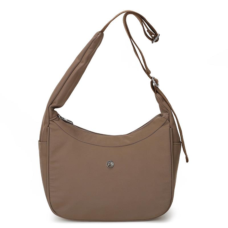 Solid Color Lightweight Shoulder Bag Women's Crossbody Bag Student Class Bag