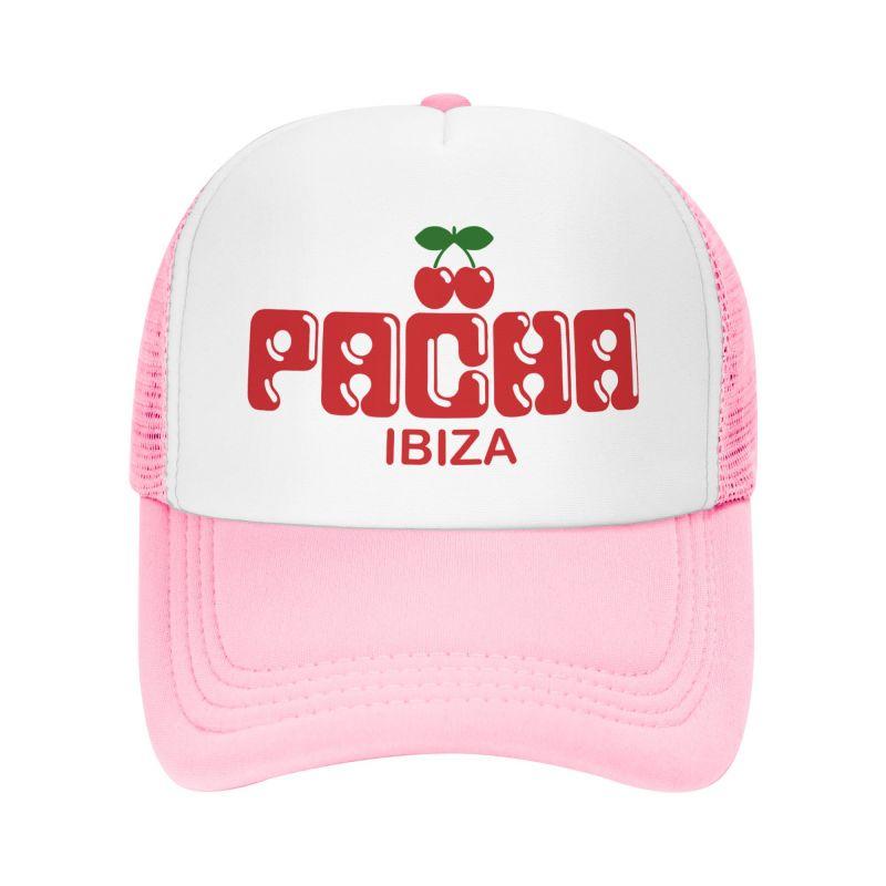 Preppy Cherry PACHA IBIZA Baseball Caps Unisex Breathable Mesh Cap Adults Summer Casual Sun Hat Coquette Leisure Snapback Hat Adjustable