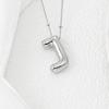 Smooth Chunky Bubble Initial letter Pendant Necklace Women Personality Jewelry Gold Balloon 26 Letter Necklaces