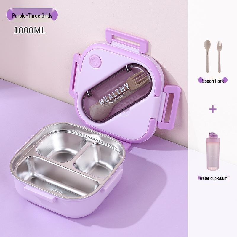 Korean Style 304 Stainless Steel Insulated Lunch Box for Men, Women, Students, and Office Workers