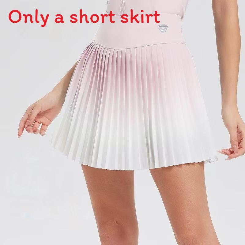 Tennis Skirt Spring Summer Fabric High Waist Pleated Activewear For Women