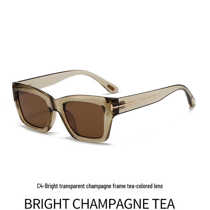 Унисекс Модные Корейские Квадратные Поляризационные Солнцезащитные Очки с Большими Фотохромными Линзами для Защиты от УФ-излучения