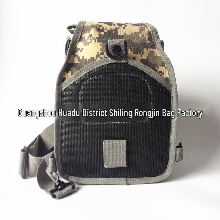 Camouflage Canvas Cycling Crossbody Bag - Outdoor Tactical Chest Pack