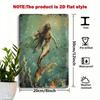 Vintage Mermaid Metal Poster Wall Art 8x12 Inch Marine Decor for Bar Cafe