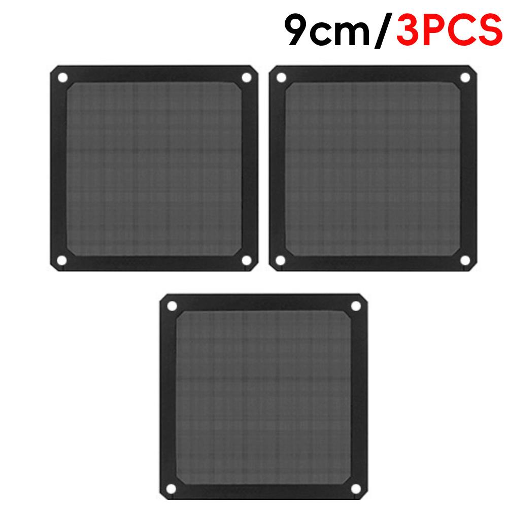 8/9/12/14cm 8-14cm Chassis Dust Filter PC Dustproof Mesh Cover Net Magnetic Frame Dust Mesh with Hole PC Cooling Fans Cover
