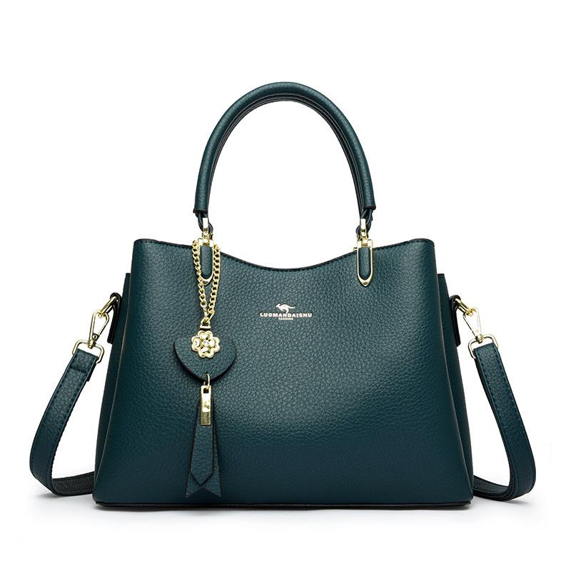 

Зимова жіноча сумка великої місткості, модна сумка-мессенджер для матері та леді синій