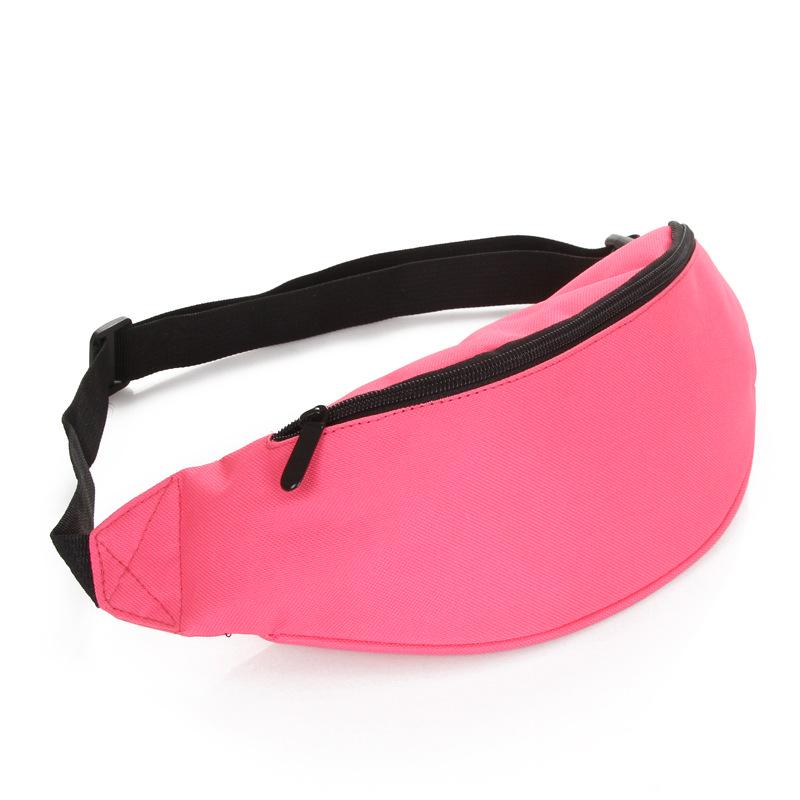 Men's Solid Color Crossbody Phone and Cigarette Waist Bag with Fashionable Texture