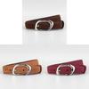 Minimalist Leather Belt For Women With Alloy Buckle For Casual Daily Wear
