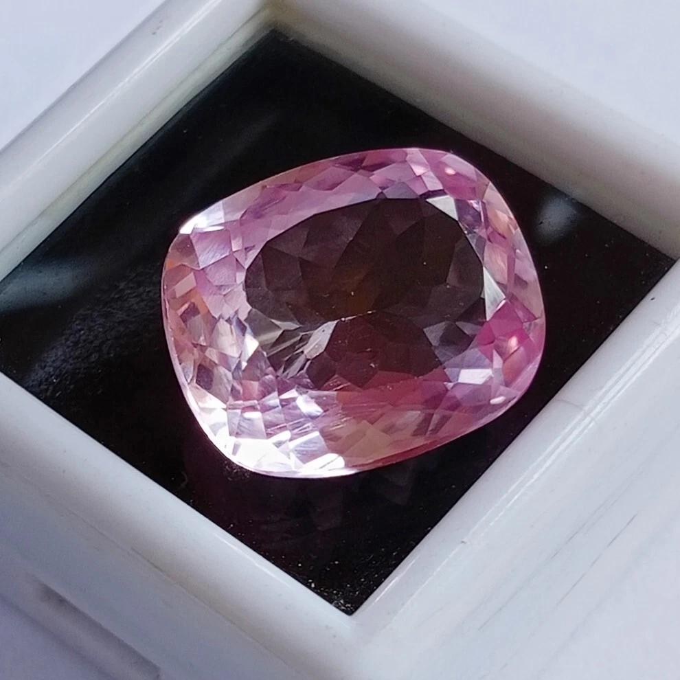 Certified Natural Pink Sapphire Cushion Cut 14+ Ct Fabulous Loose Gemstone