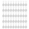 50PCS Acrylic Keychain Blanks DIY Painting Transparent Protective Film Blank Keychains