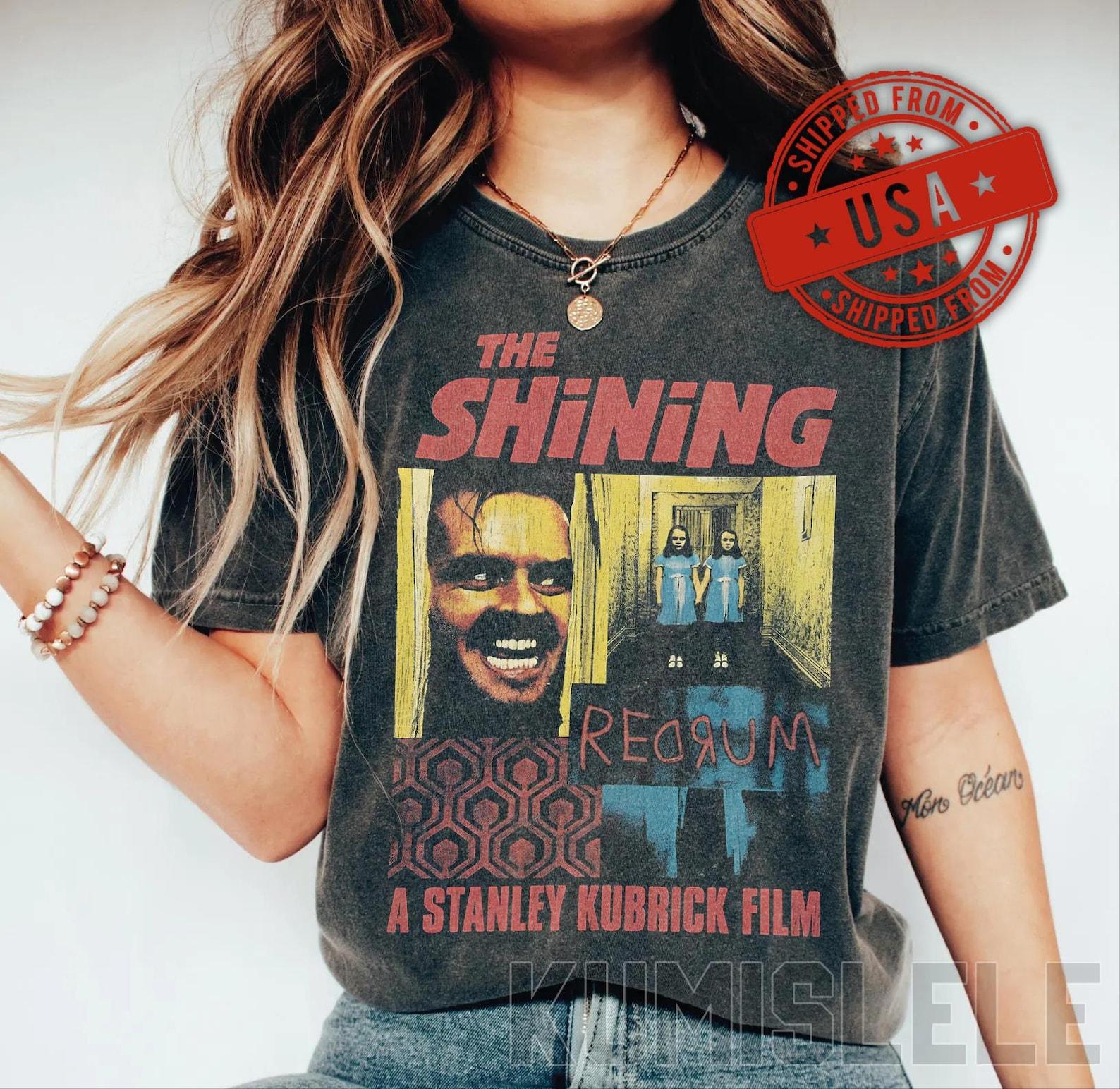 The Shining Shirt, Vintage Horror Movie Tee, Jack Torrance T-Shirt, Redrum, Stanley Kubrick Fan Gift, 90s Retro Bootleg Style Apparel 2XL