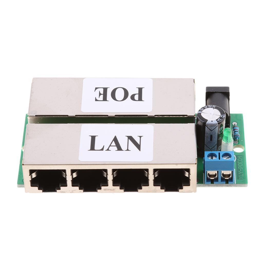 Webcam Supply Module Power Ethernet for Poe Black Bridge