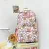 Capybara Theme School Backpack Nylon Waterproof Durable Breathable For Teen Students