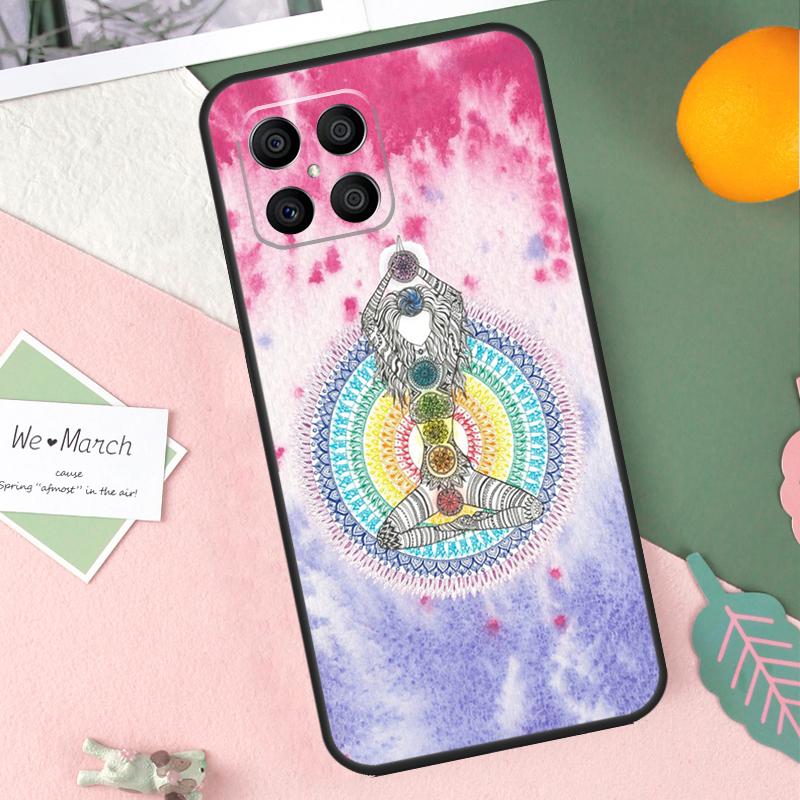 Mandala Chakra Insist Yoga Case For Honor X9b X8b X9a X8a X8 X9 X9c 50 70 90 Lite Honor 200 Pro Magic 7 5 6 Lite Cover Honor 200