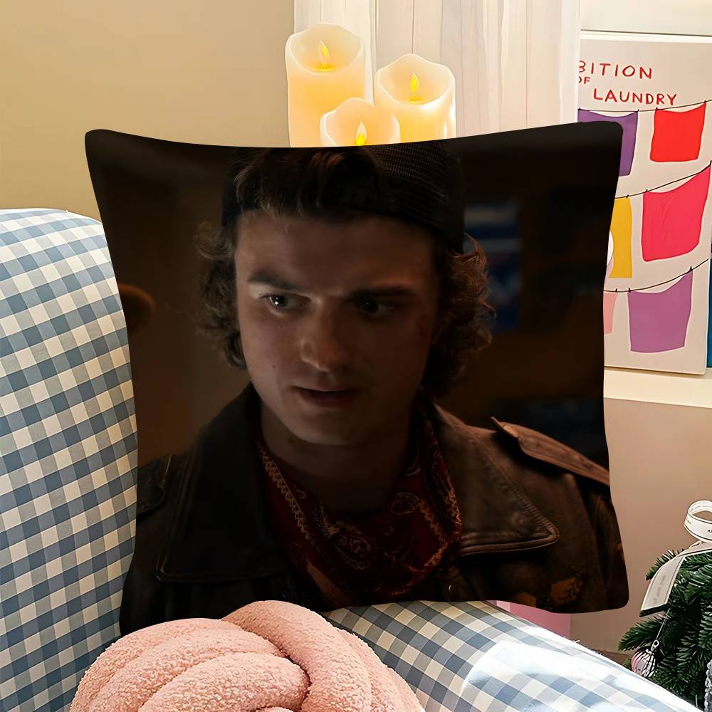 pc JJoe KKeery Djo Steve Harrington ST Pillow Case Fashion Square Pillowcase Bedroom Sofa Room Ins Decoration Leisure