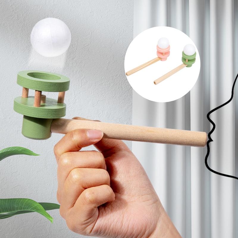 Juguete de Madera Colgante de Bola Soplada Para Jardín de Infancia y Educación Primaria Juego de Rompecabezas Interactivo Padre-Hijo