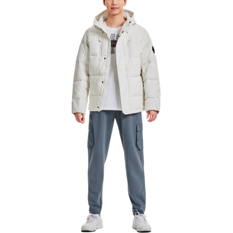 Under Armour ColdGear Infrared Hafif Kapüşonlu Aşağı Ceket Erkek Dış Giyim Beyaz 1378830-112