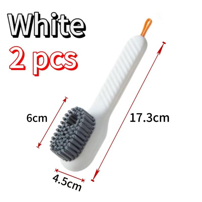 1/2Pc Cleaning Brush Soft-bristled Liquid Shoe Brush Long Handle Clothes Brush Multifunctional Shoe Cleaner Cleaning Accessories