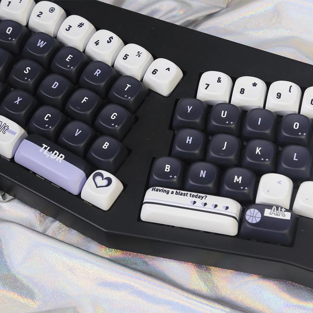 131 Keys Set PBT Keycaps Set Mechanical Keyboard Keycaps Cute Keycaps PBT Customized DIY Key Caps Kit for Mechanical Keyborad