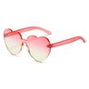 Love Sunglasses, Candy-Colored Heart-Shaped Glasses, Beach Peach Heart Sunglasses.