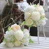 Pastel Artificial Mixed Flower Bouquet, Hydrangea Peony & Pom-Pom Chrysanthemum, Multi-Color Fake Flowers for Home Decor