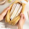 Large Capacity Stationery Storage Bag Cartoon Pencil Case Candy Colored Pencil Bag  School Supplies