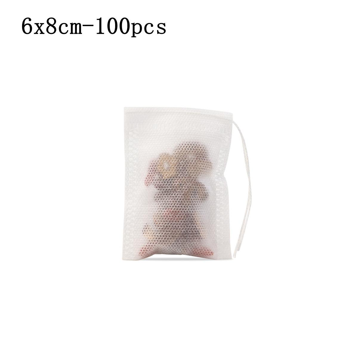 

100 шт одноразовых чайных фильтр-пакетов для листового чая, разлагаемый нетканый материал, неотбеленные пустые чайные пакетики, заварочные пакетики 100pcs