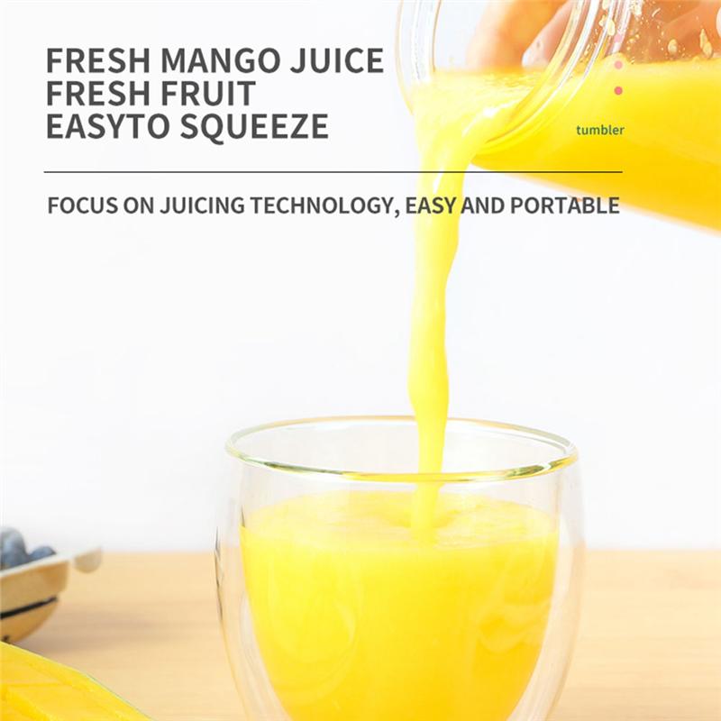 B69A Portable Blender Electric USB Mixer Juicer Machine Mini Food Smoothie Handheld Personal Fruit Squeezer Juicer 500ML