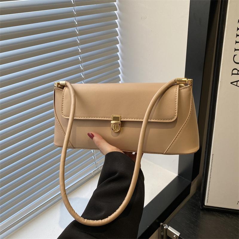 

2025 лето новый смысл простой мода повседневная сумка-тоут сумка маленькая квадратная сумка женская на плечо через плечо сумка нишевая женская сумка хаки