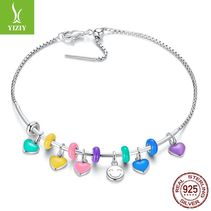 Mini 925 Silver Silicone Bracelet Positioning Beads Pendant Diy With Fun Bracelet Accessories