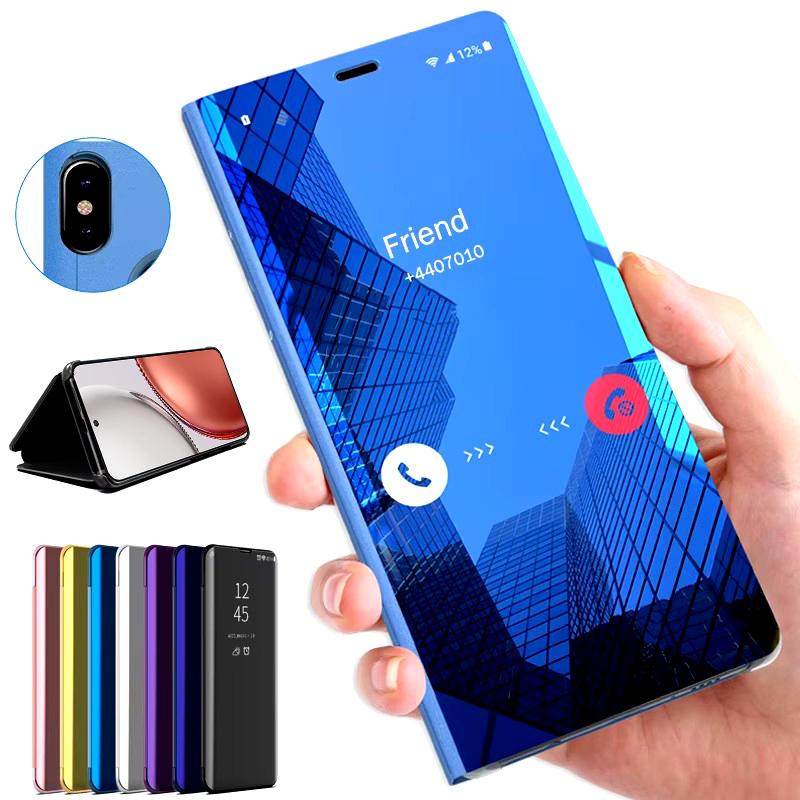 Smart Mirror PU Leather Flip Case for Honor X9d Magic8 Lite light HonorX9d Magic8Lite 5G MTN-NX1 6.79" Magnetic Stand Book Coque