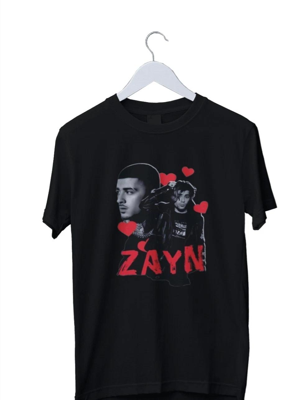 

Unisex Adult Casual Graphic Zayn Malik Rapper Graphic T-Shirt Mens ... XL
