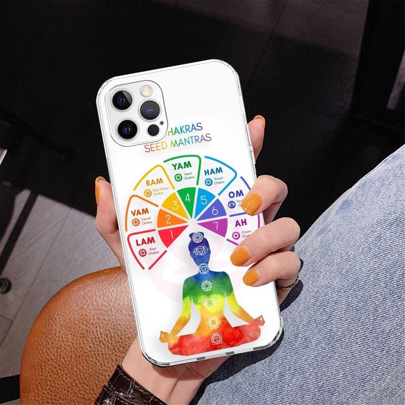 Yoga Chakra Spiritual Energy Universe Phnoe Case for Iphone 17 Air 16 16E 11 12 13 Mini 14 Plus 15 Pro Max 7 8 + SE 2020 Phone C