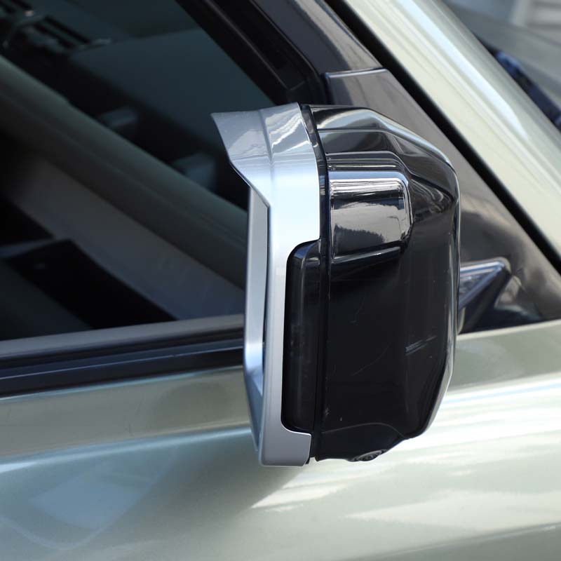 ABS Silver For Land Rover Defender 90 110 2020-2026 Car Exterior Mirror Rain Eyebrow Frame Decorative Sticker Car Accessories