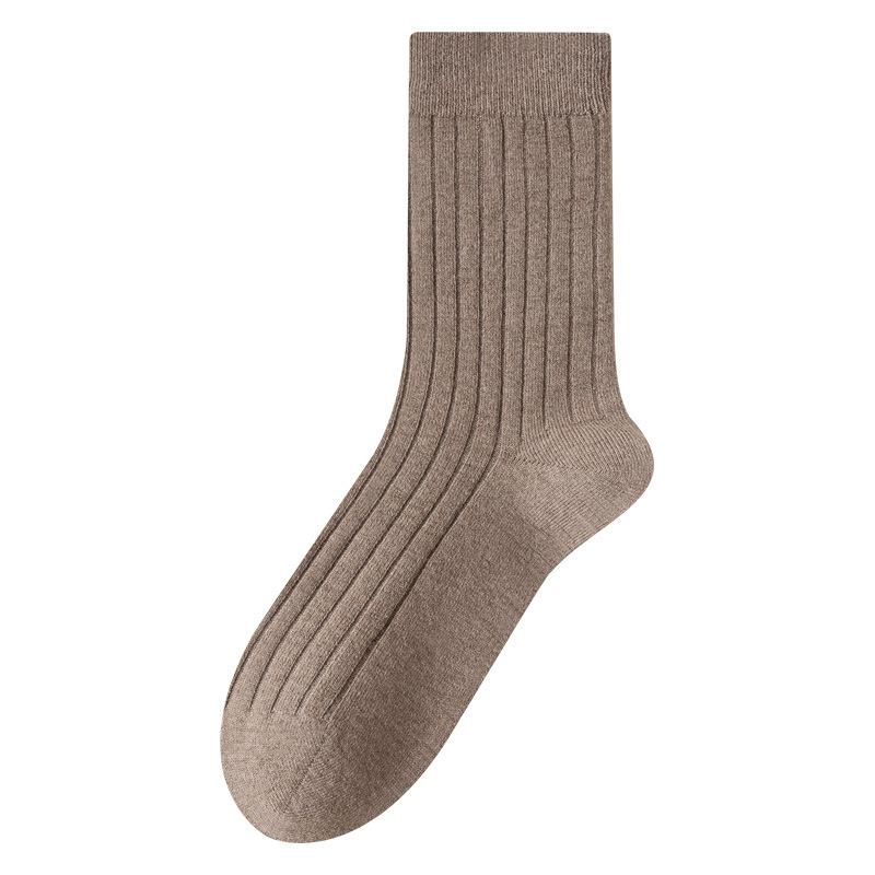 Winter Women's Thick Double-needle Wool Socks for Warmth, Super Thick Loose Mid-calf Socks, Cashmere Socks, Long Stockings