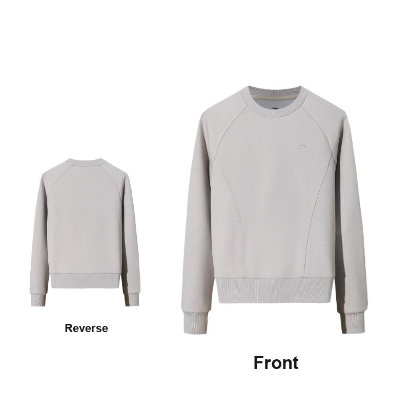 Anta Autumn Comprehensive Training Casual Sports Hoodie Women Hoodies Galaxy-Gray 962537705-6