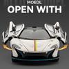 1:24 P1 GTR Supercar Alloy Metal Diecast Model Car Sound & Light High Simulation Model Vehicle Gifts