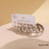 Geometric Stainless Steel Round Hoop Earrings - Classic, Luxurious, Non-Fading for Women