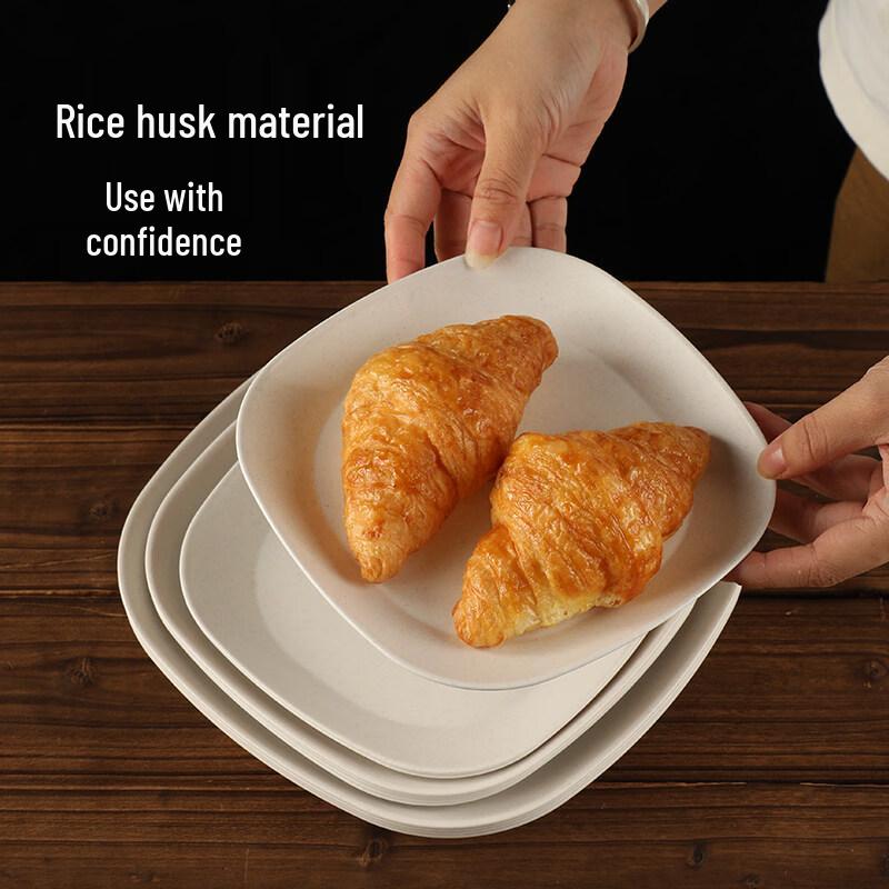 ZISIZ Disposable Wheat Straw Plates