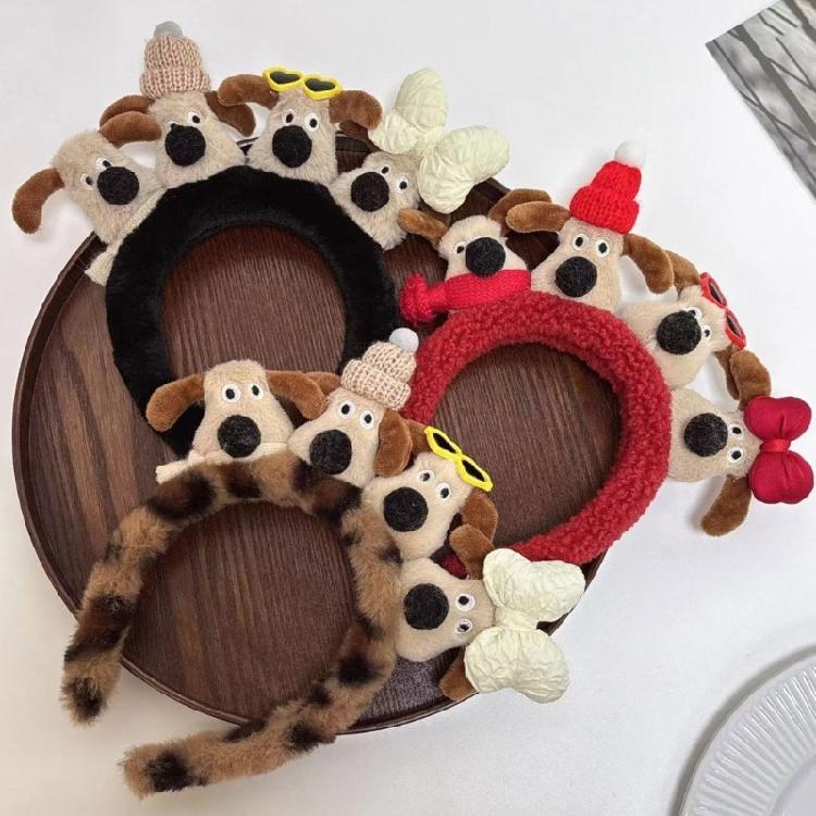 Cartoon Puppy/Biscuit Hair Hoop Christmas Teens Cosplay Headband Multiple Color